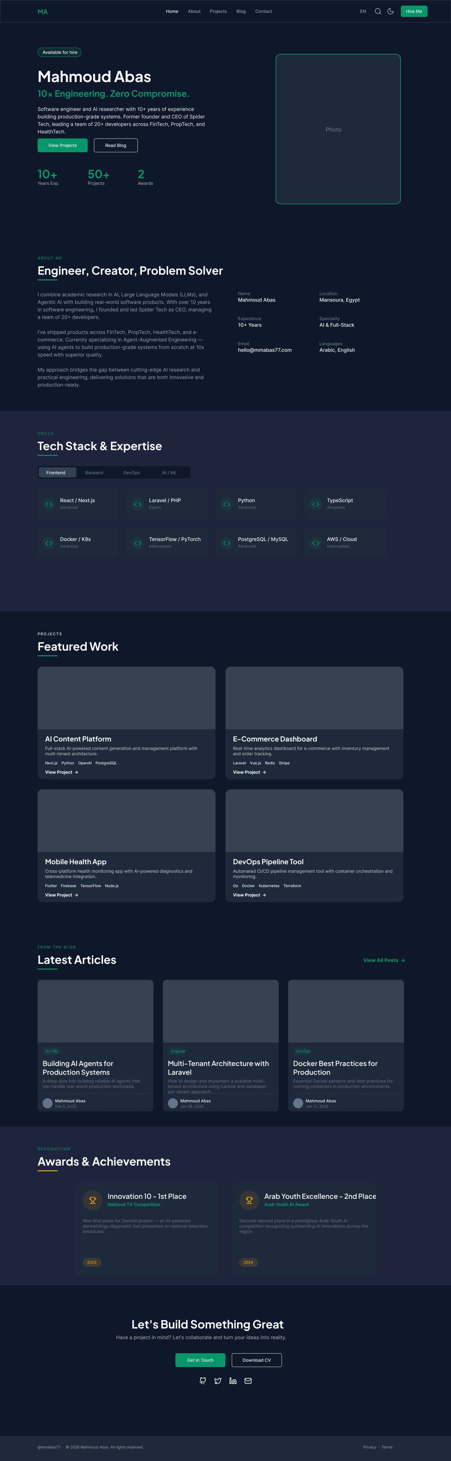 محمود عباس | الموقع الشخصي والمدونة screenshot 2
